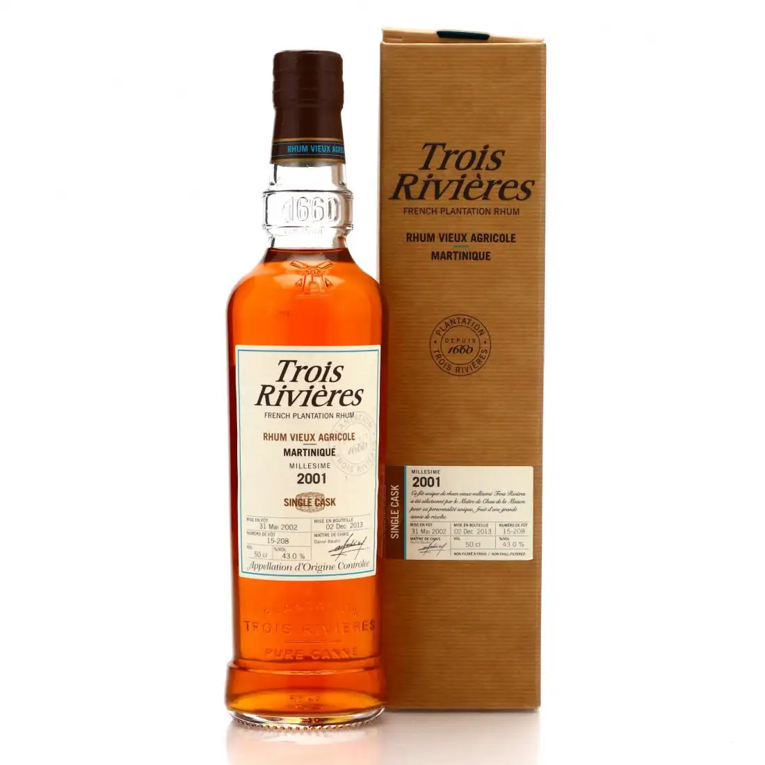 Image haute résolution de Trois Rivières Single Cask 2001