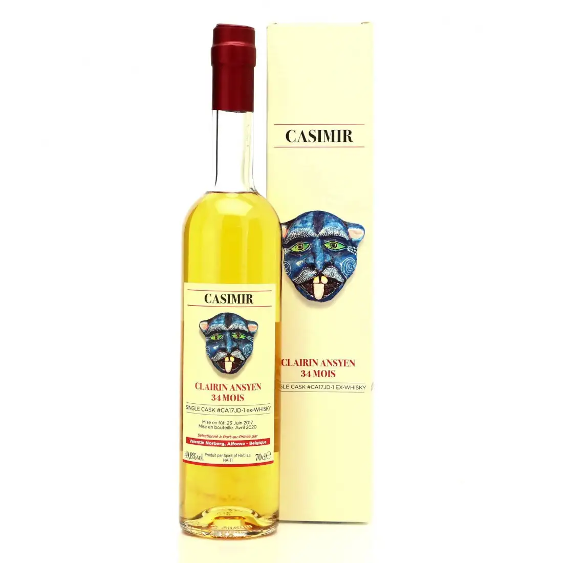 Bottle of Velier Casimir Clairin Ansyen 2017