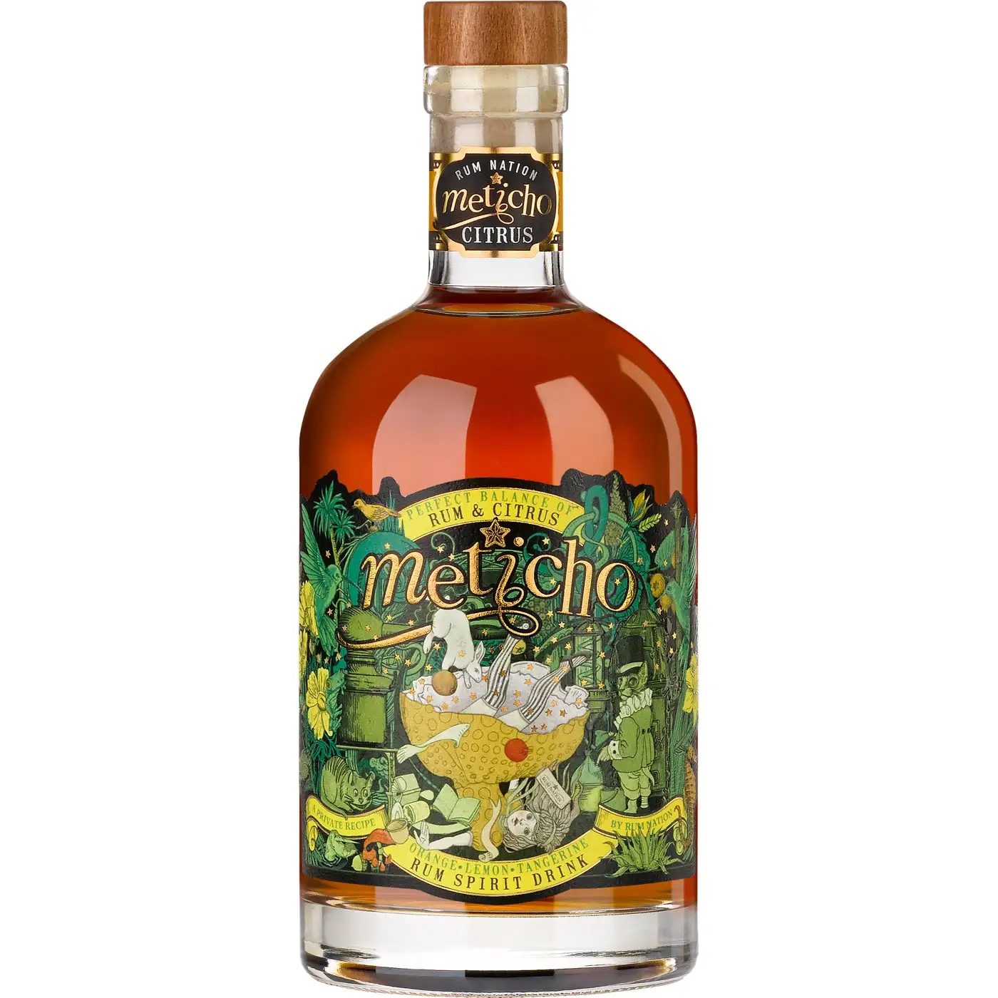 Bottle of Rum Nation Meticho Citrus Spirit Drink