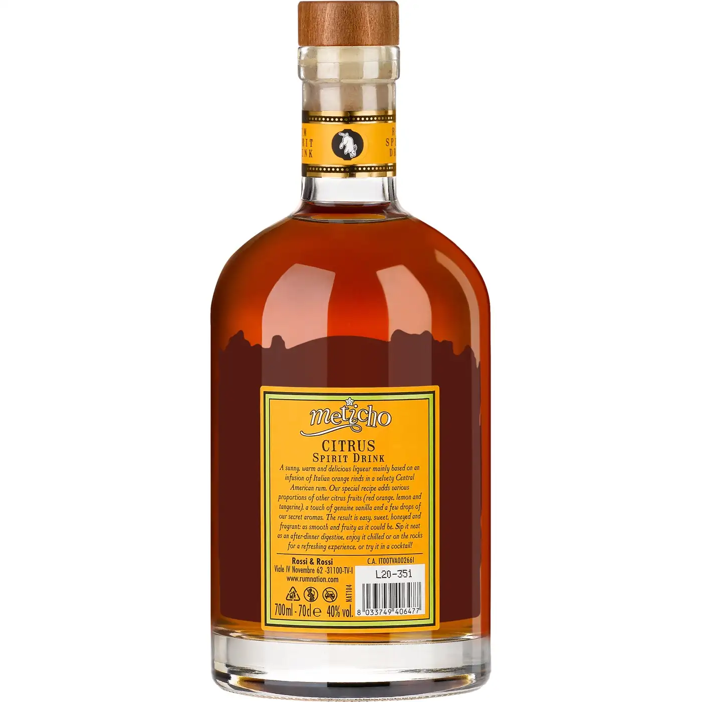 Image haute résolution de Rum Nation Meticho Citrus Spirit Drink