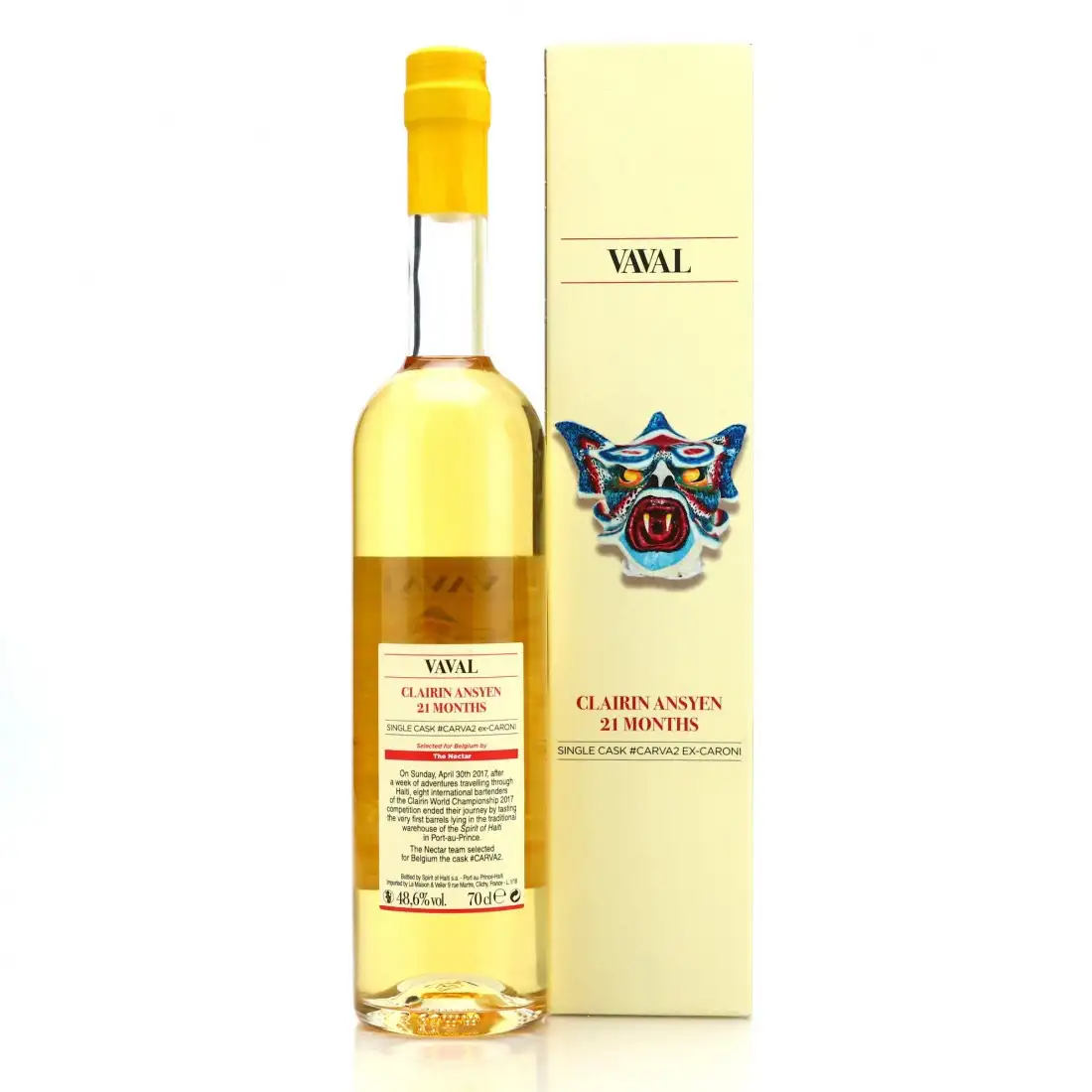 High resolution image of Velier Arawaks Clairin Ansyen Vaval (The Nectar) 2016