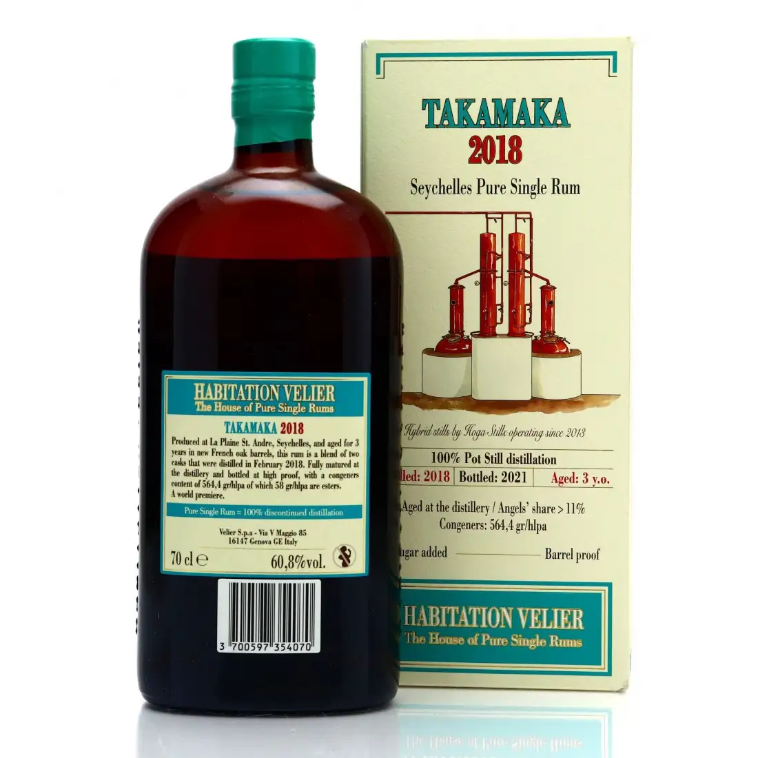 Image haute résolution de Habitation Velier Trois Frères Distillery Takamaka 2018