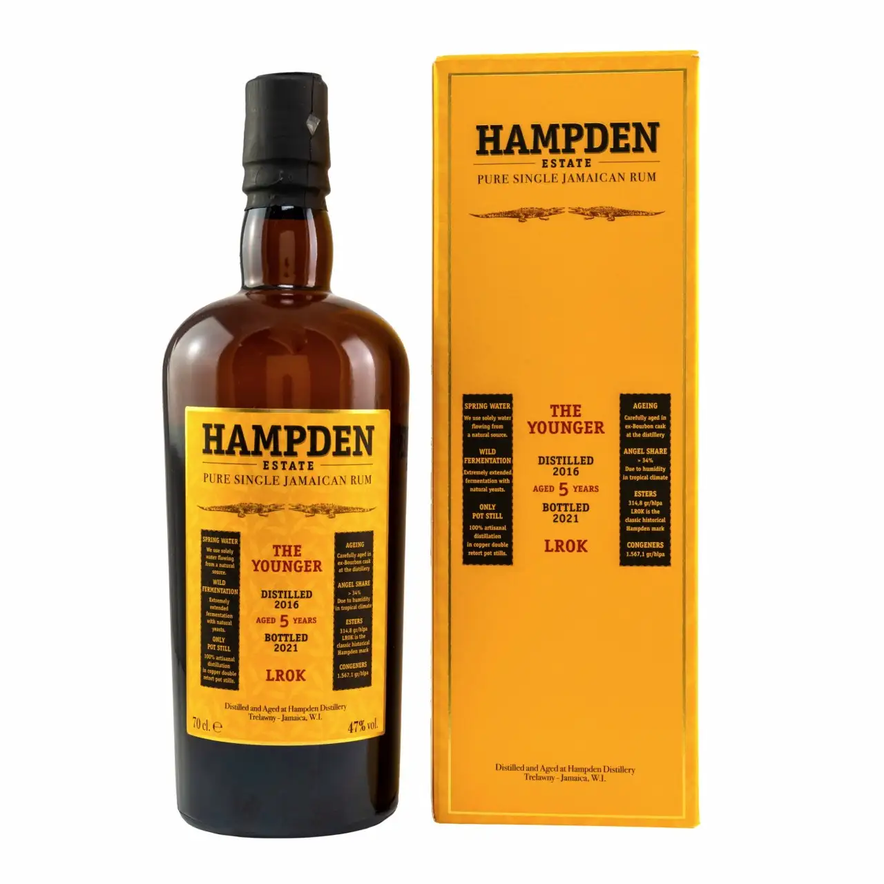 Bottle of Velier Hampden The Younger LROK 2016