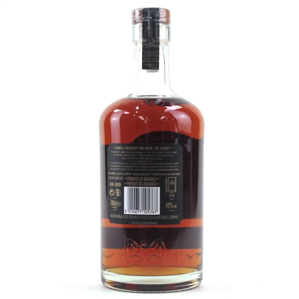 High resolution image of Bacardi 8 Años Reserva Superior