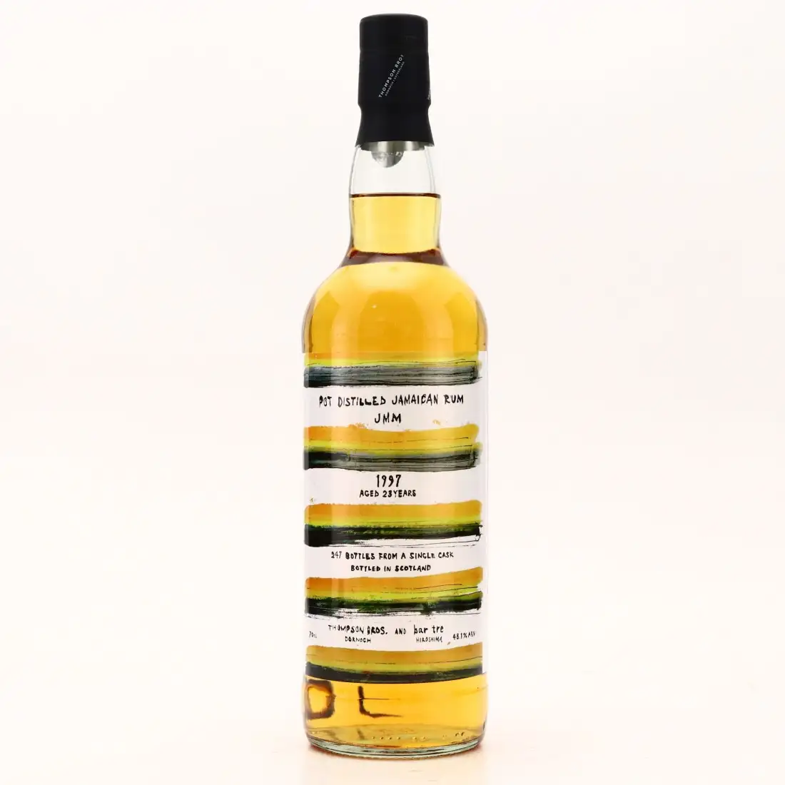 Bottle of Thompson Bros. Clarendon Pot Distilled Jamaican Rum (Bar Tre) JMM 1997