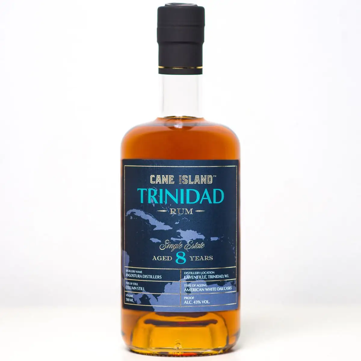 Bottle of Cane Island T.D.L Angostura Trinidad