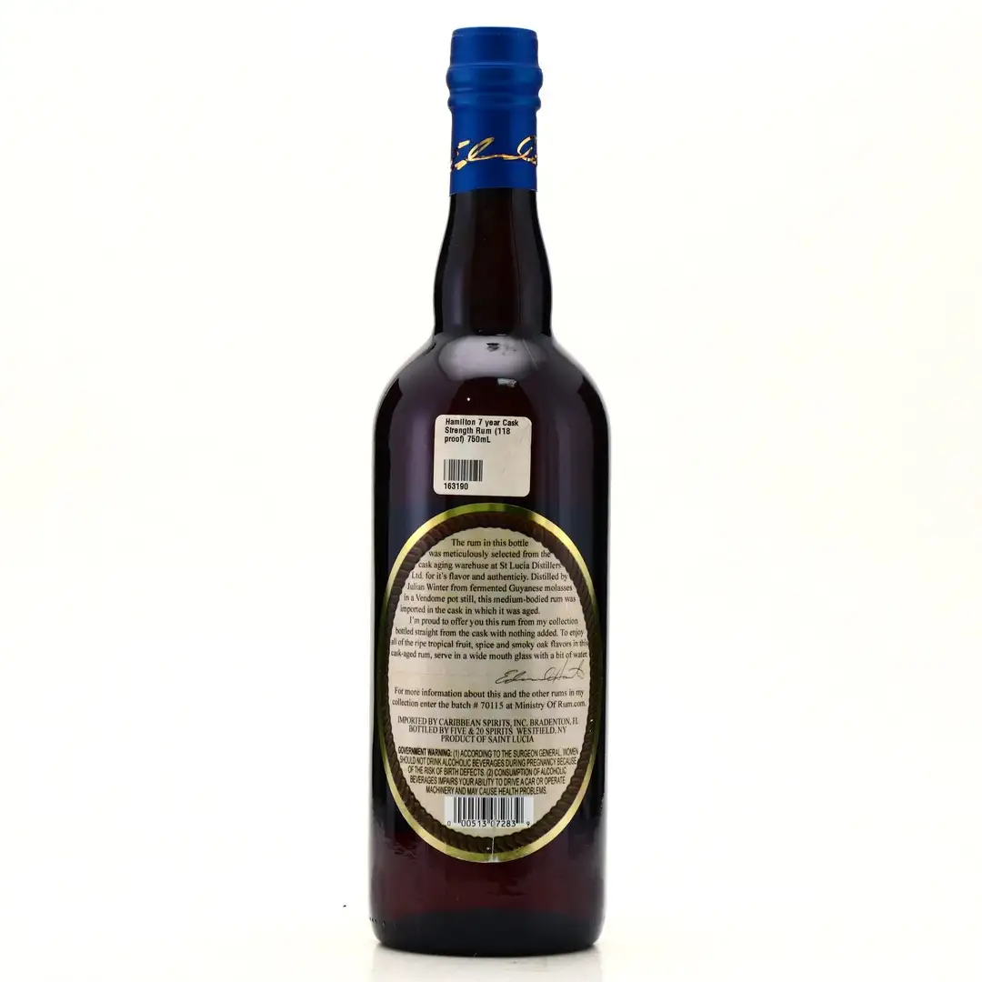 Image haute résolution de Hamilton Saint Lucia Pot Still 2007