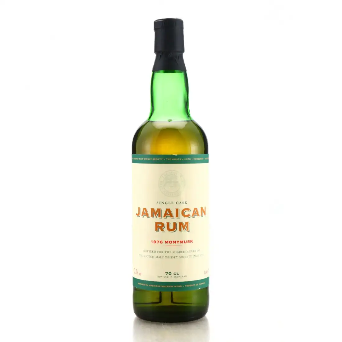 Bottle of SMWS Clarendon Jamaican Rum 1976