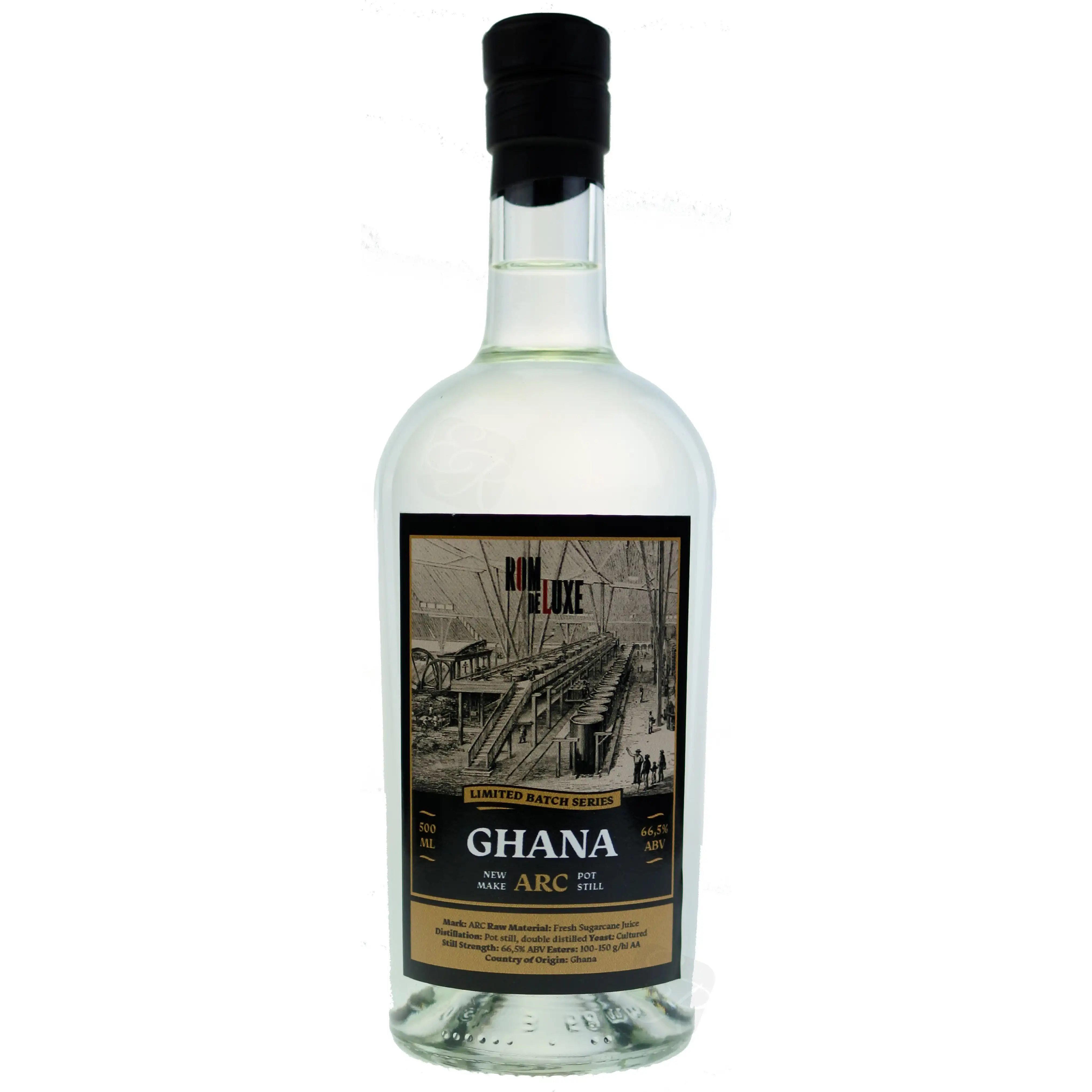 Bottle of Romdeluxe Limited Batch Series GHANA ARC 2020