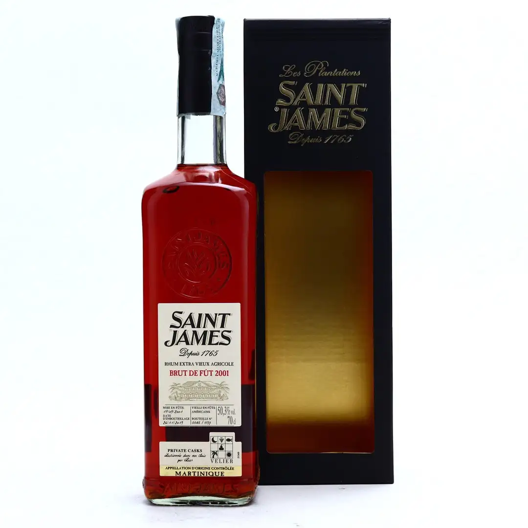 Bottle of Velier Saint James Brut de fût 2001