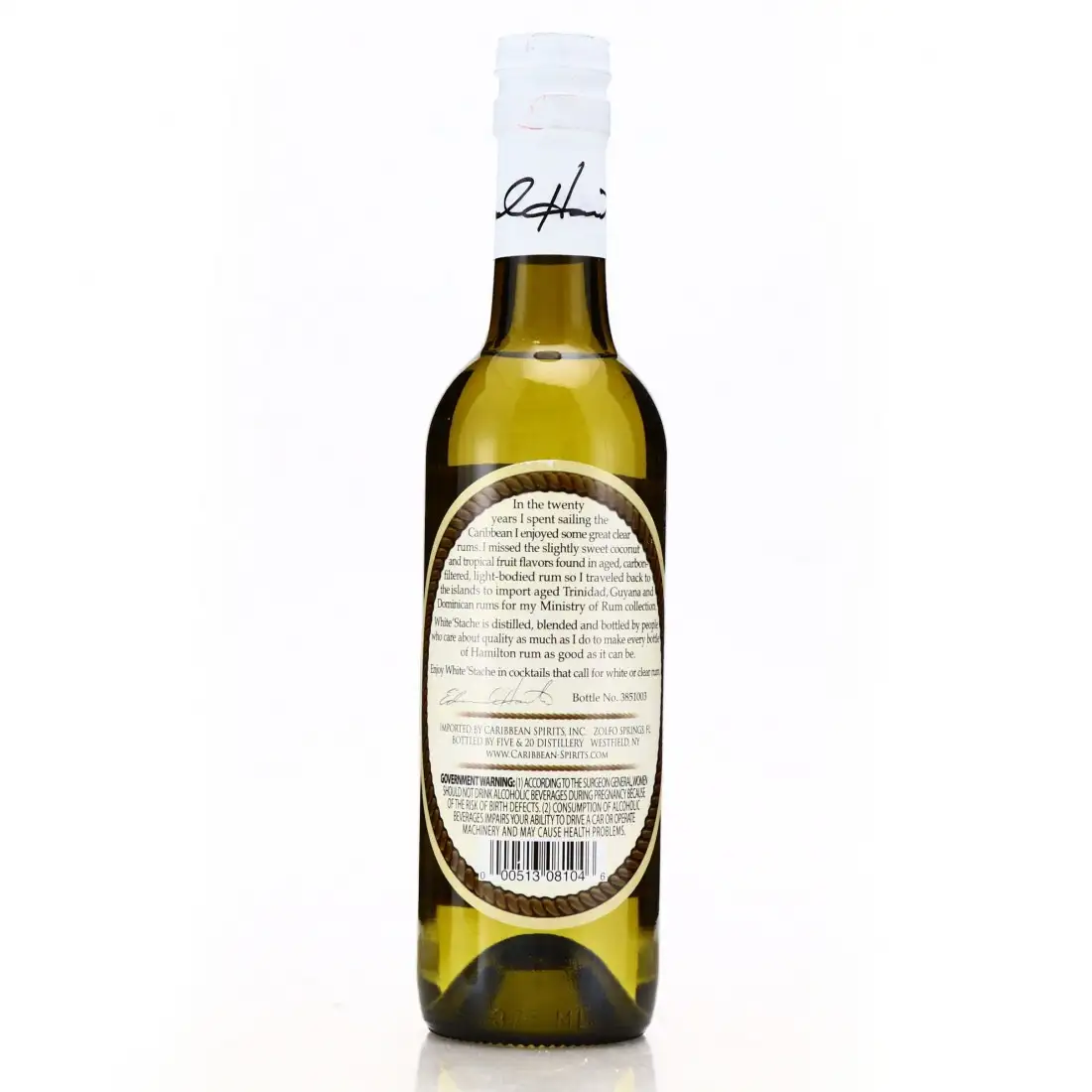 High resolution image of Five & 20 Spirits Hamilton 87 White Stache