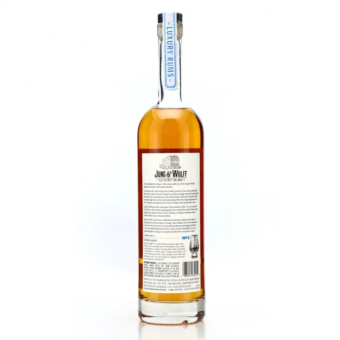 Hochauflösendes Bild von Jung &amp; Wulff Barbados Luxury Rum No.3