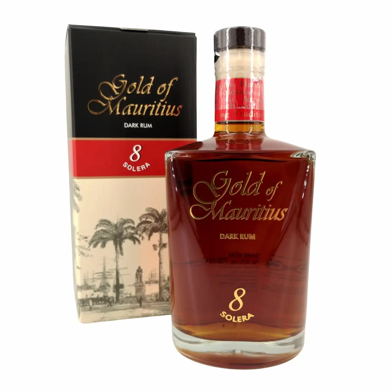 Bottle of Gold of Mauritius Dark Rum 8 Solera