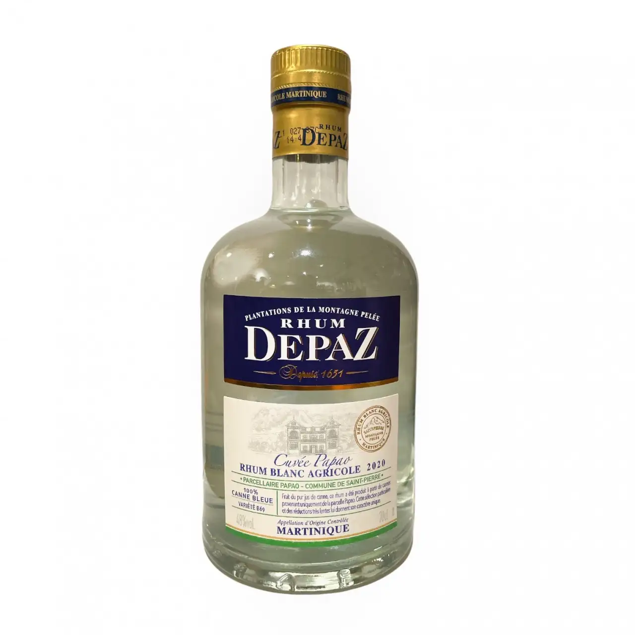 Bottle of Depaz Cuvée Papao 2020
