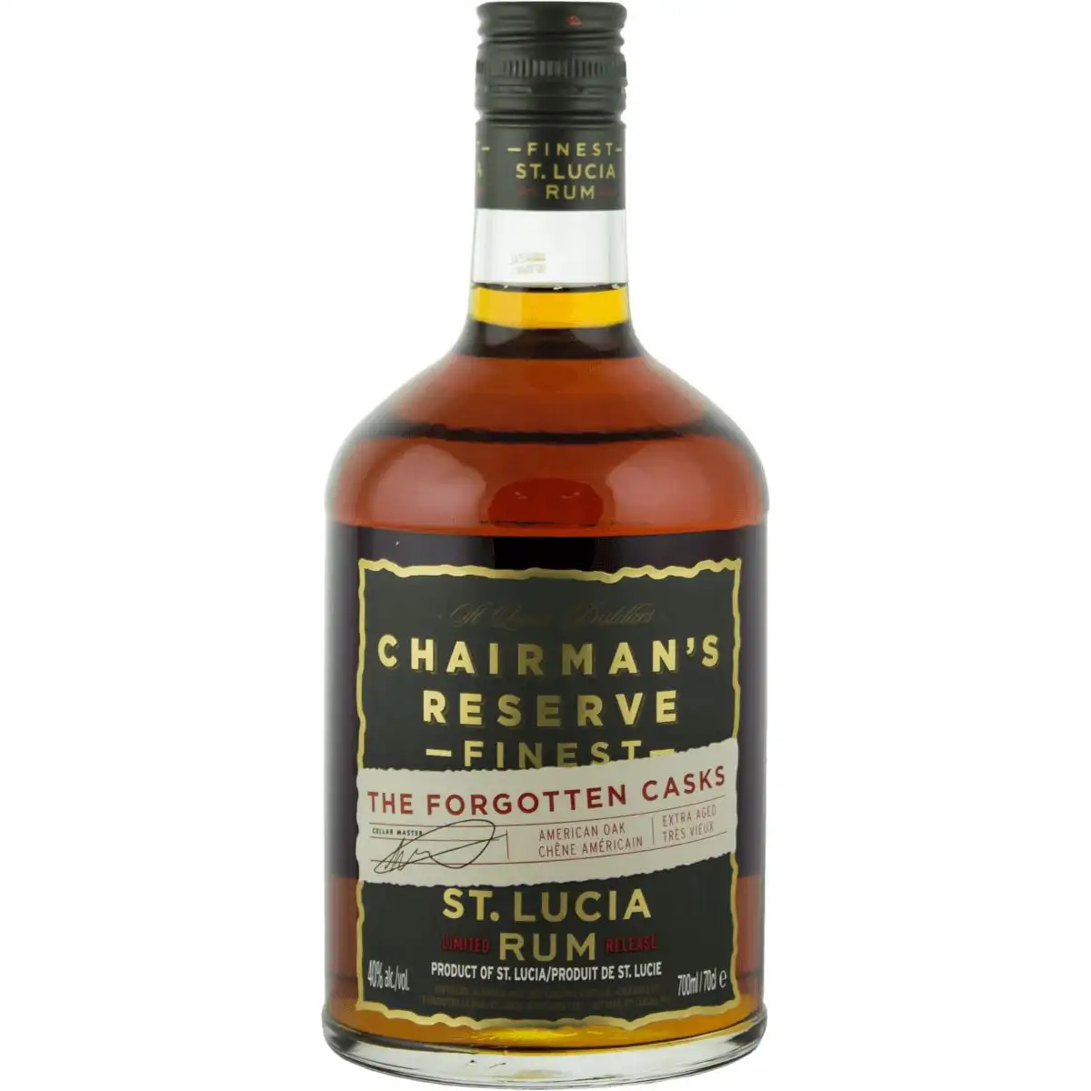 Bottle of Chairman’s Reserve The Forgotten Casks