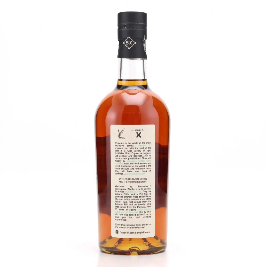 High resolution image of The Rum Mercenary &amp; Kintra Foursquare Sample X Foursquare Distillery 2007