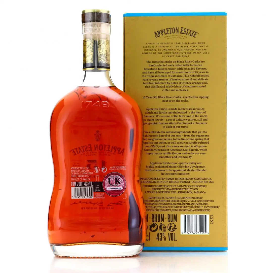Image haute résolution de Appleton 15 Years Black River Casks