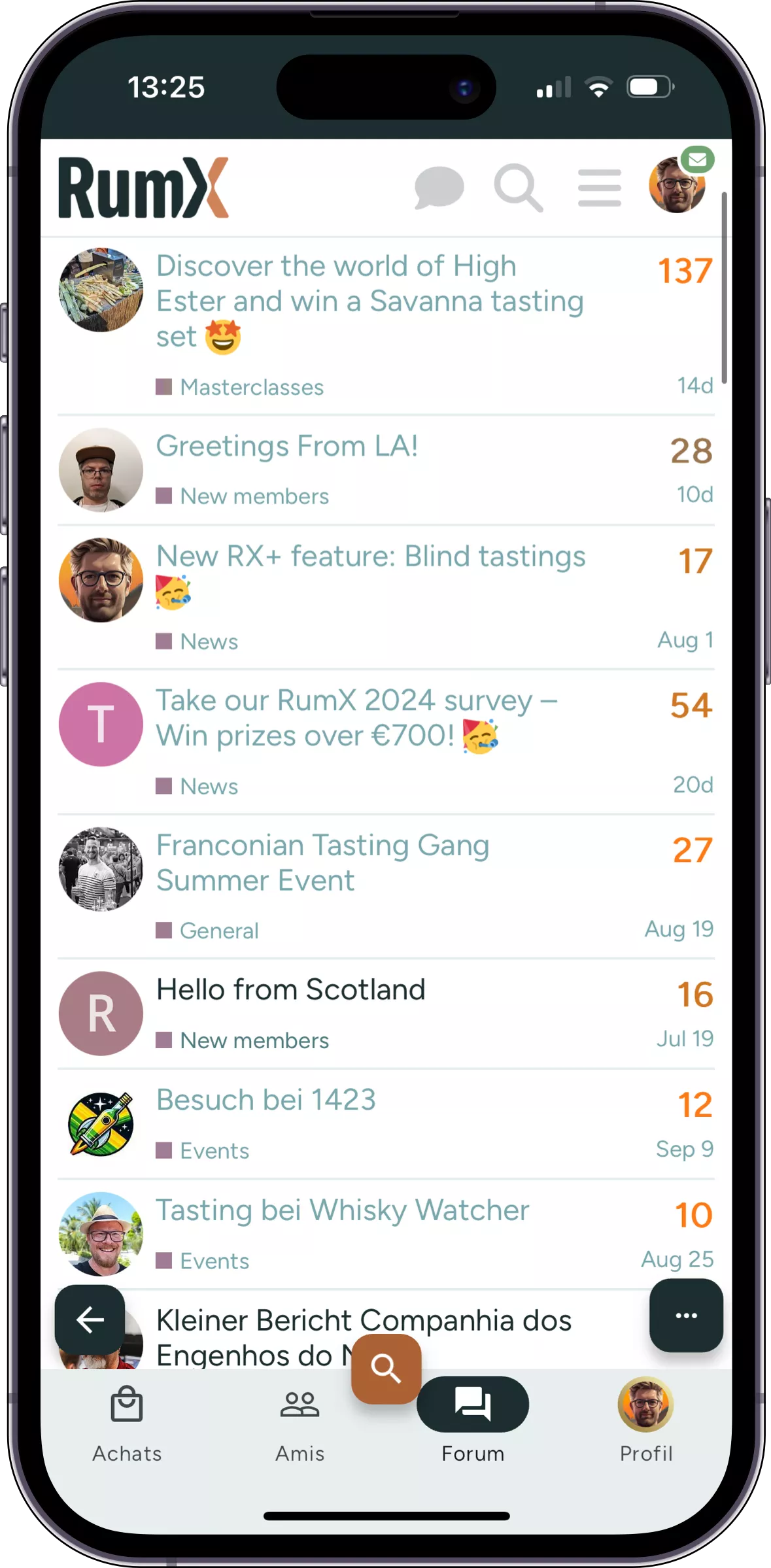 Rejoins le forum de la communauté RumX